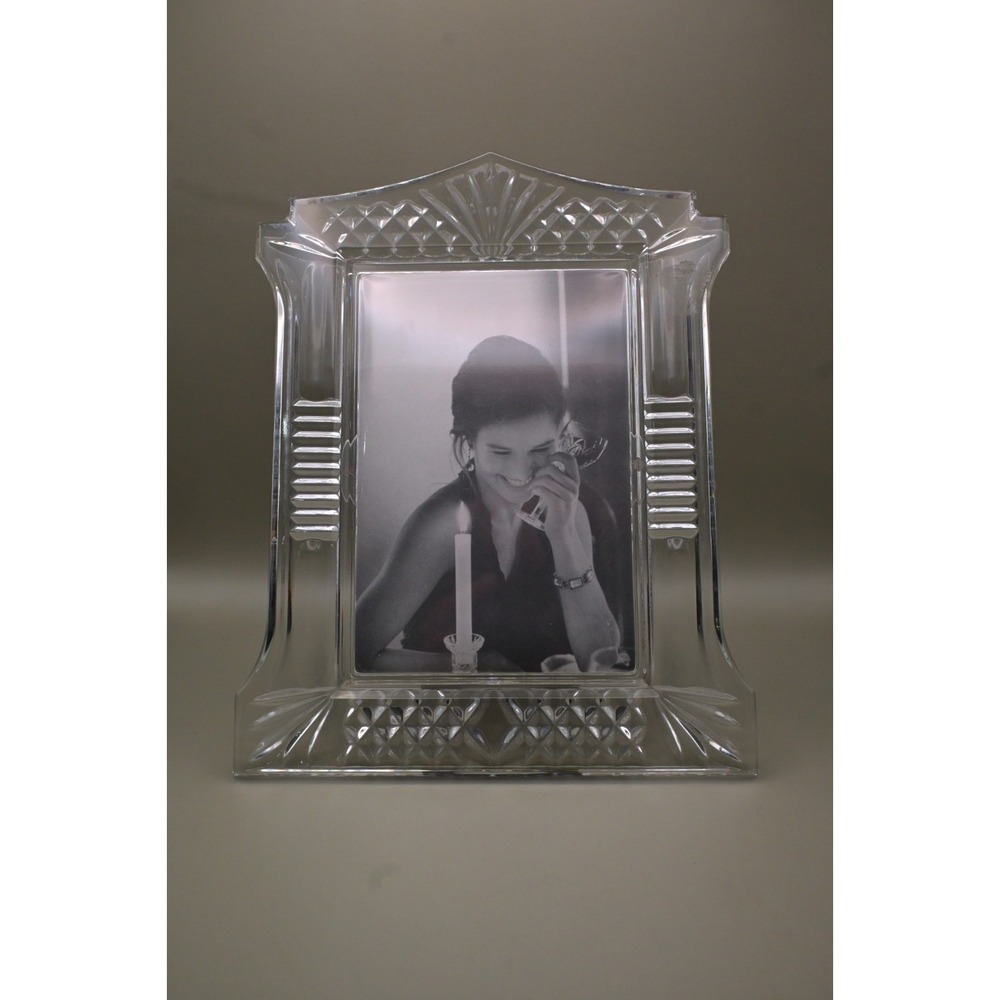 Waterford Crystal 5x7 Picture Frame Clear Cut Glass Classic Design Vintage